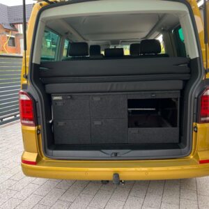 Camper storage system for Volkswagen Multivan T5 and T6