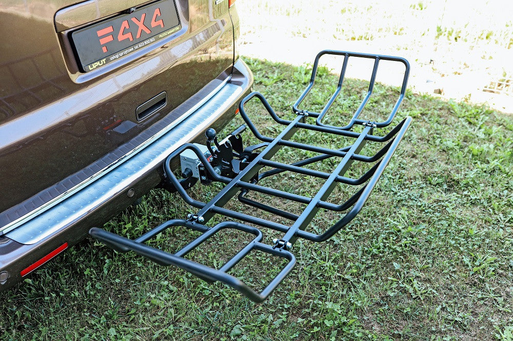 Cargo basket for tow hitch