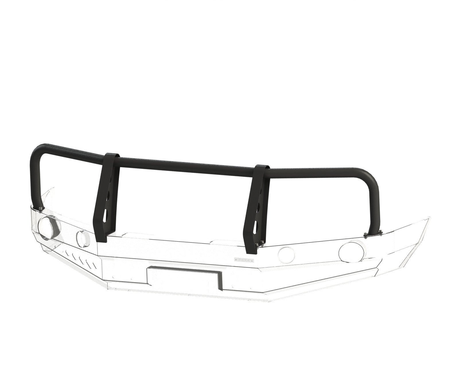 Bull bar for bumper Nissan Navara D40 10-14