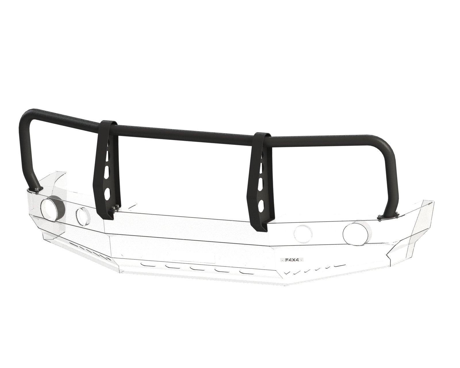 Bull bar for bumper Nissan Pathfinder / Navara D40 05-10