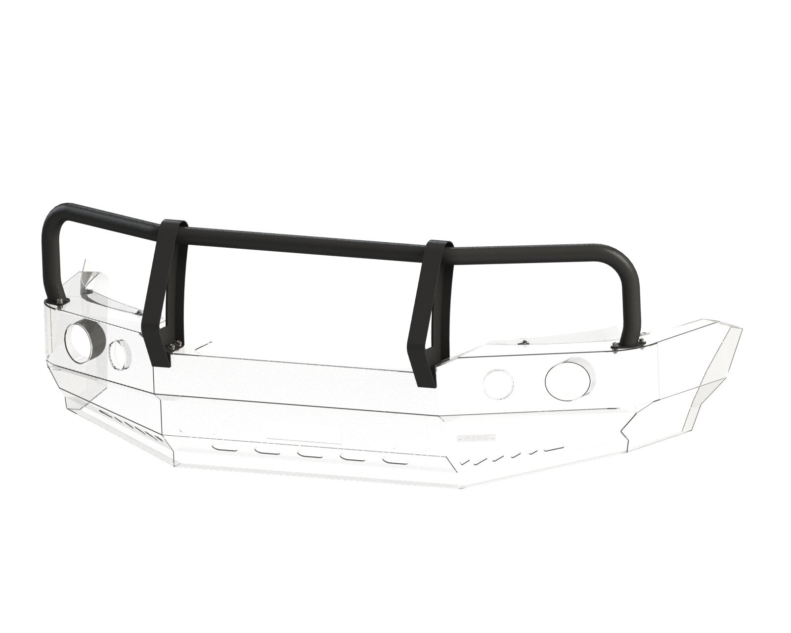 Bull bar for bumper Toyota Hilux 05-08