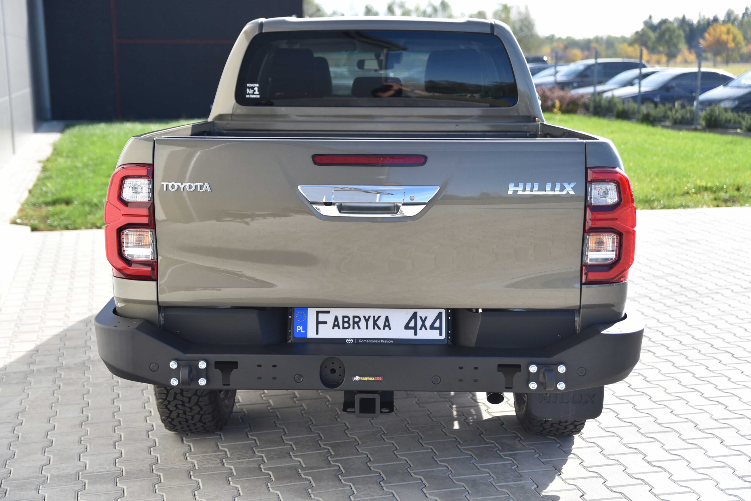 Long rear bumper without lights Toyota Hilux Revo 2020-2024