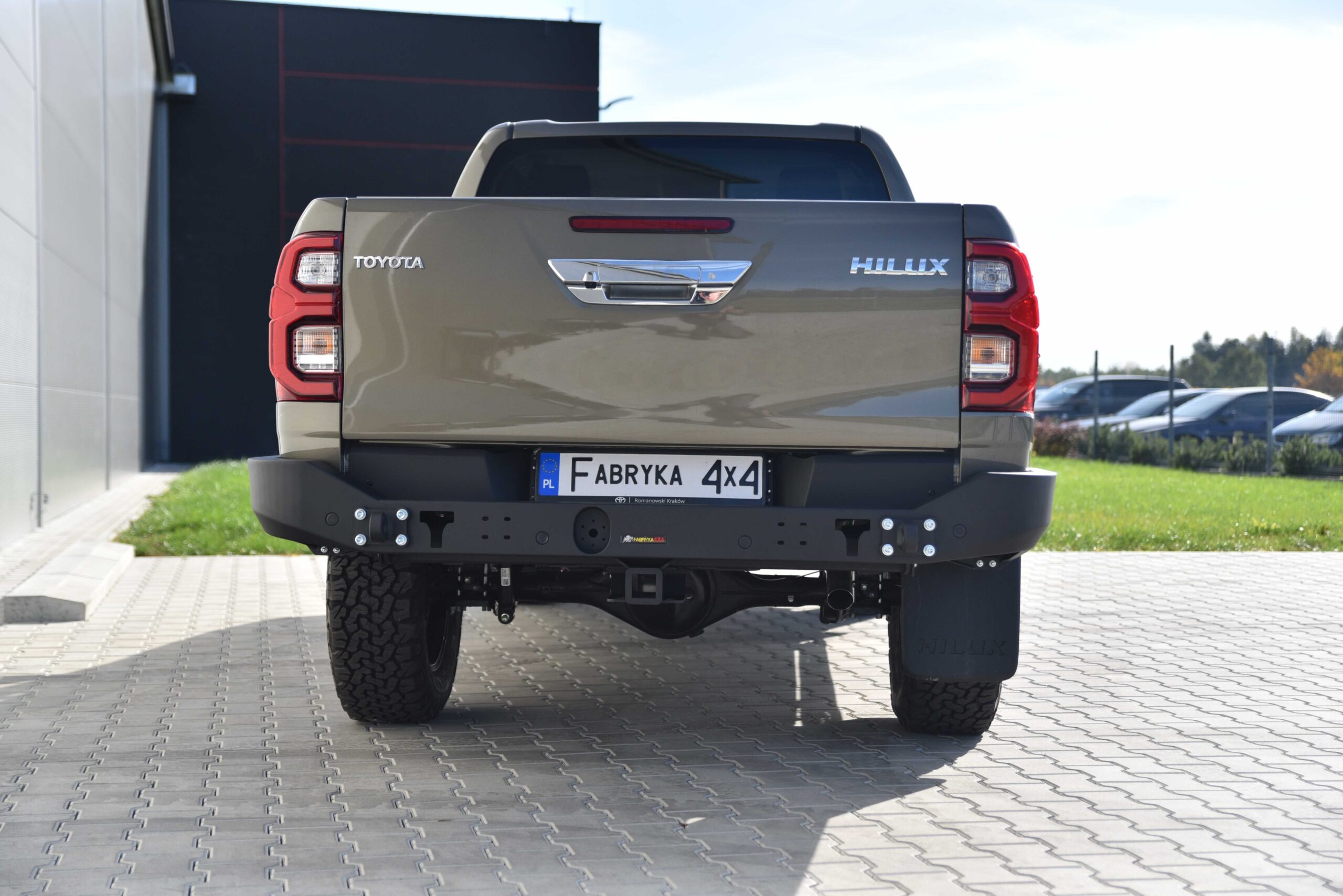 Long rear bumper without lights Toyota Hilux Revo 2020-2024