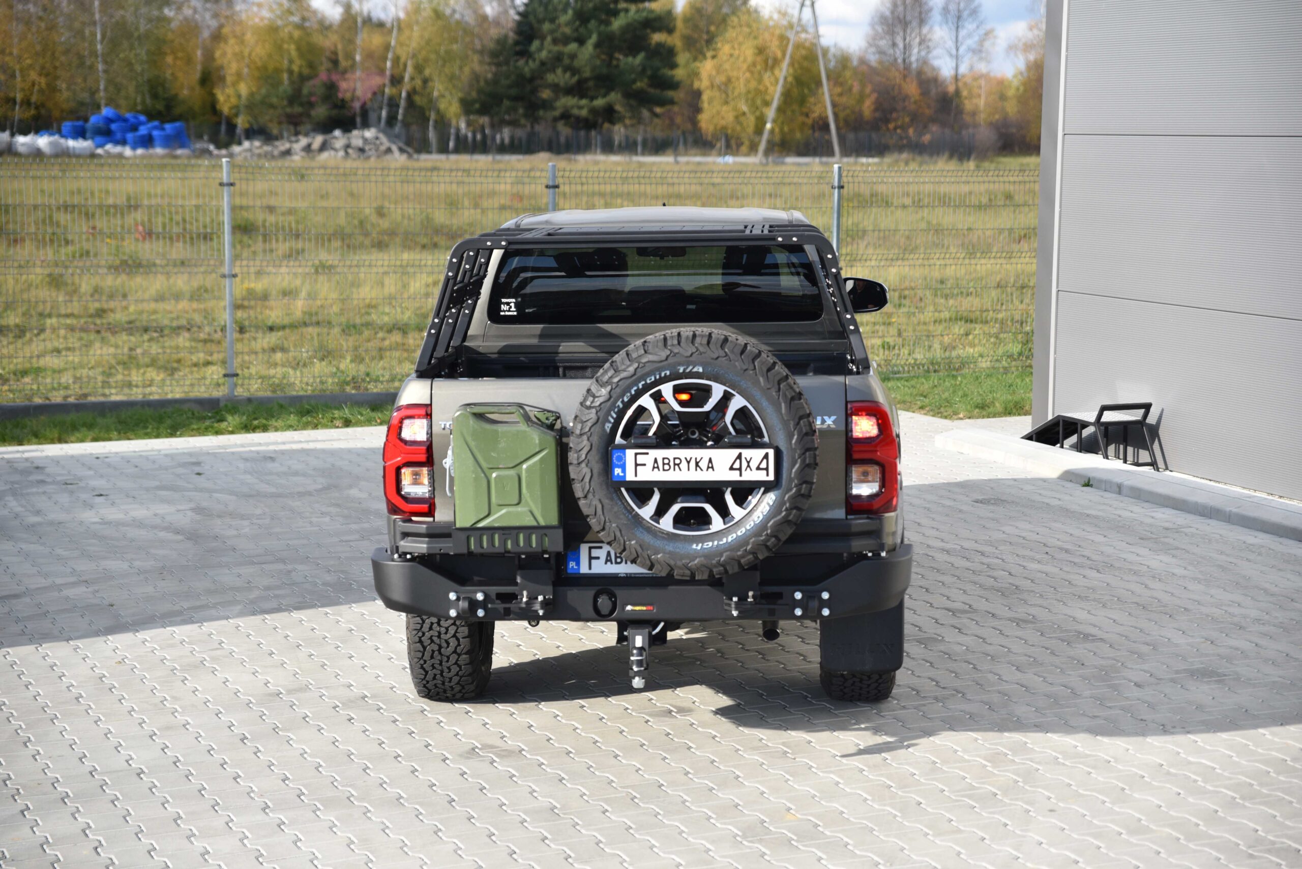 Long rear bumper without lights Toyota Hilux Revo 2020-2024