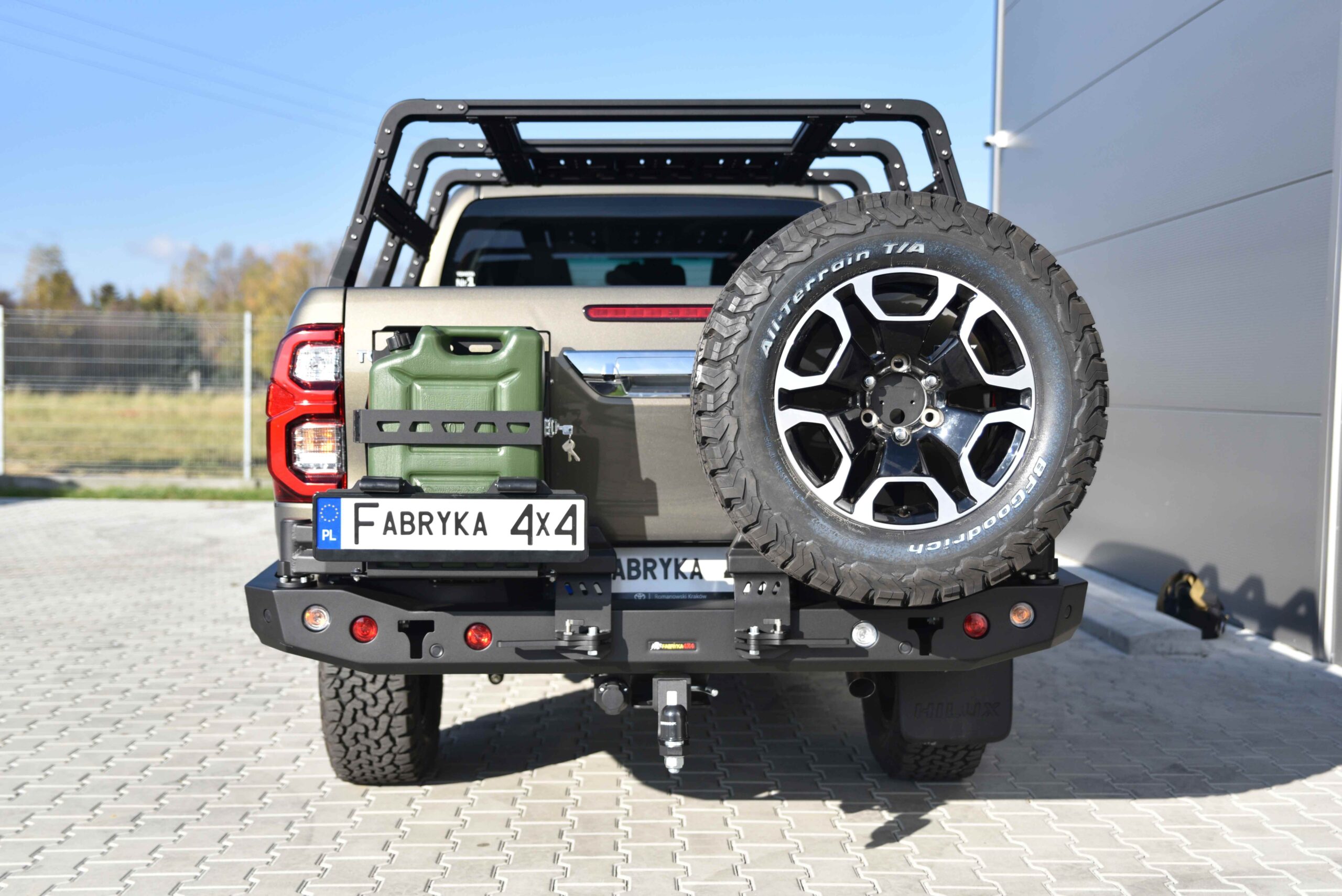Long rear bumper, standard Toyota Hilux Revo 2020-2024