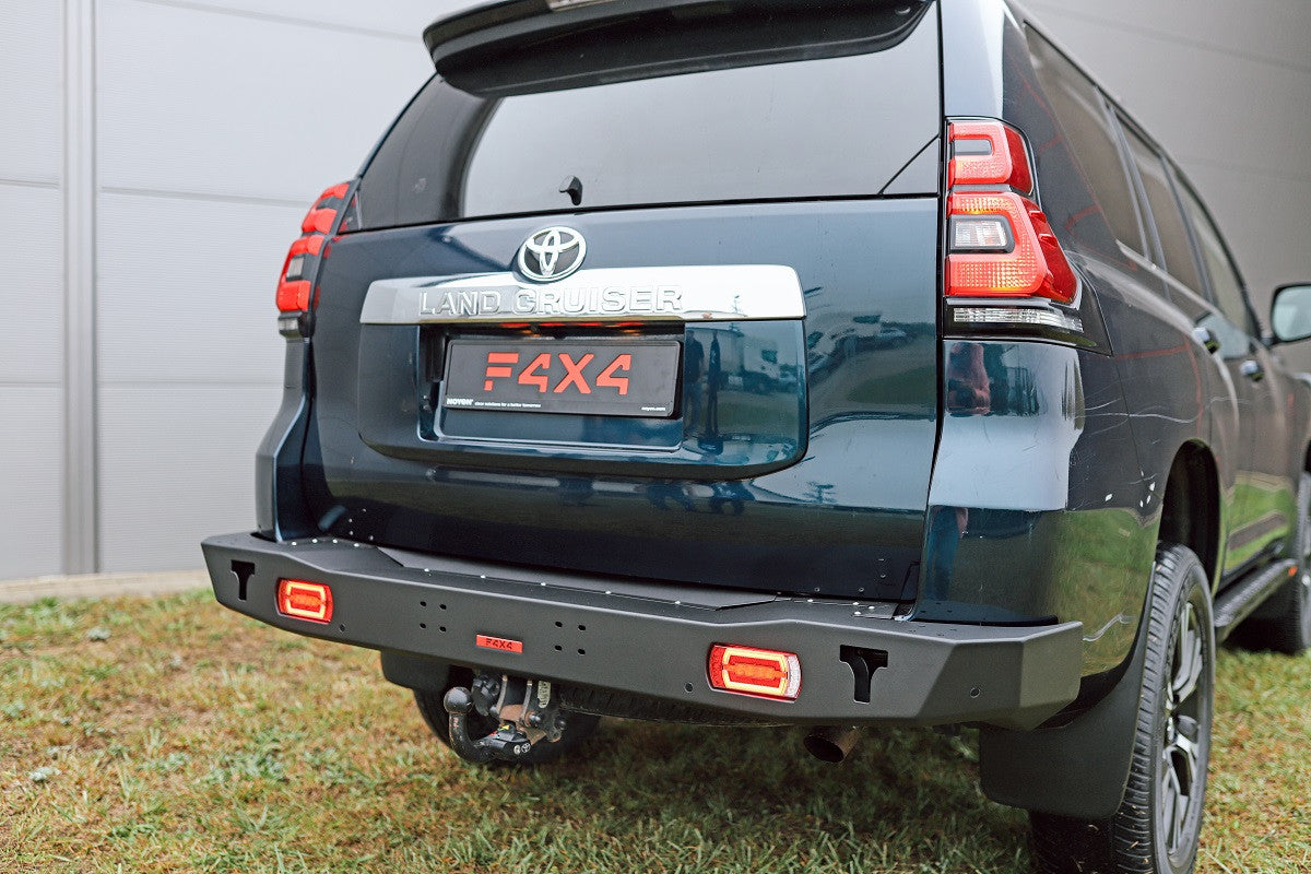 Short rear bumper with LED lights Toyota Land Cruiser J150 2017-