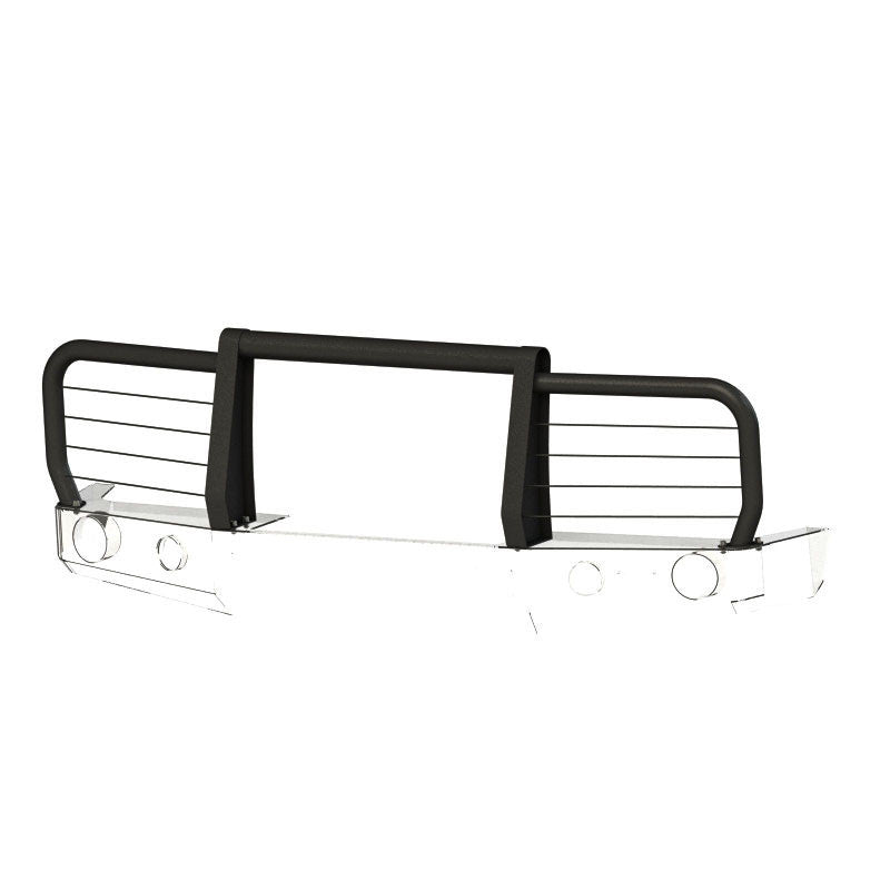 Bull bar for bumper Nissan Patrol Y60, with lights