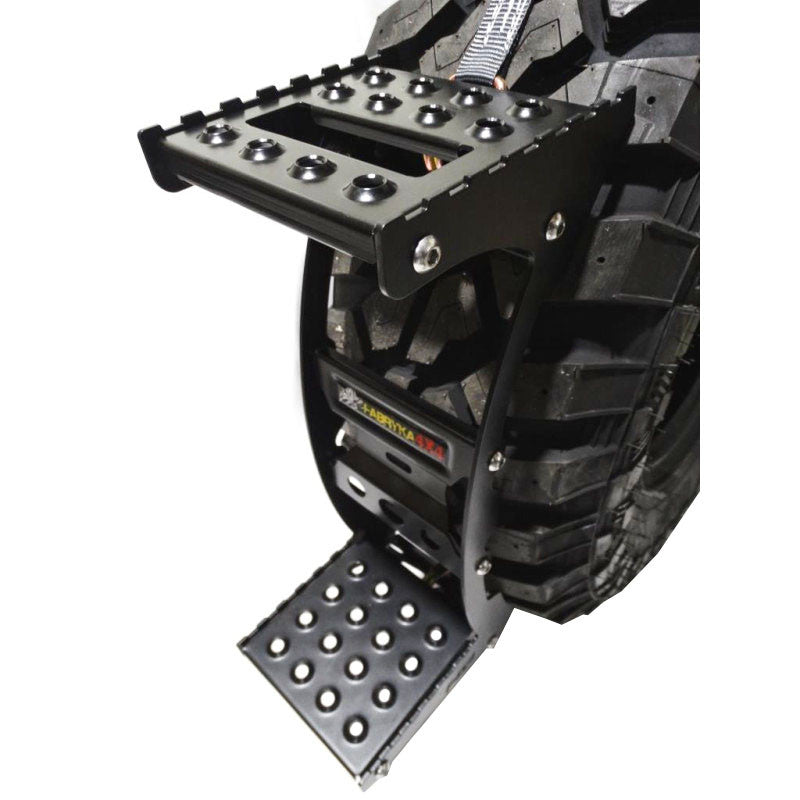 Universal ladder for spare wheel