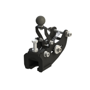 Carrier head for tow hitch (swing-away)