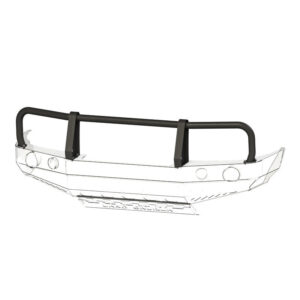 Bull bar for bumper Toyota LCJ90/95 99-02, version with flares