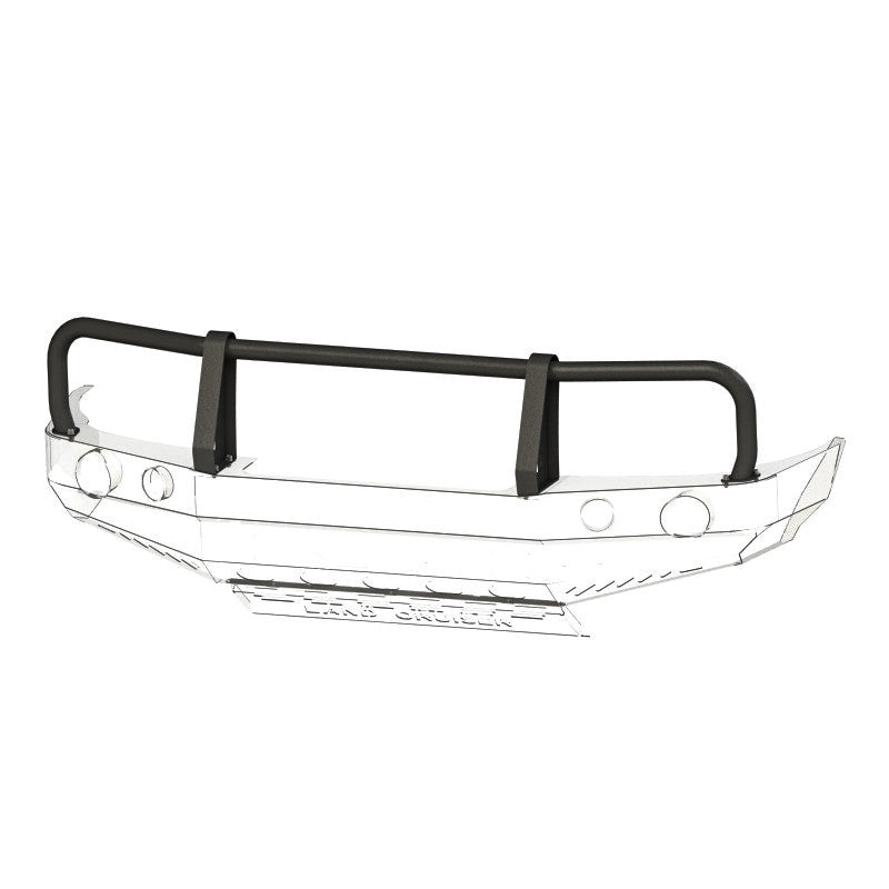 Bull bar for bumper Toyota LCJ90/95 99-02, version with flares