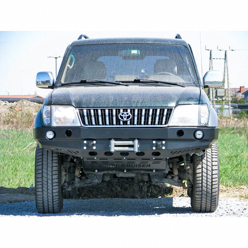 Front bumper Toyota LCJ90/95 99-02, version with flares
