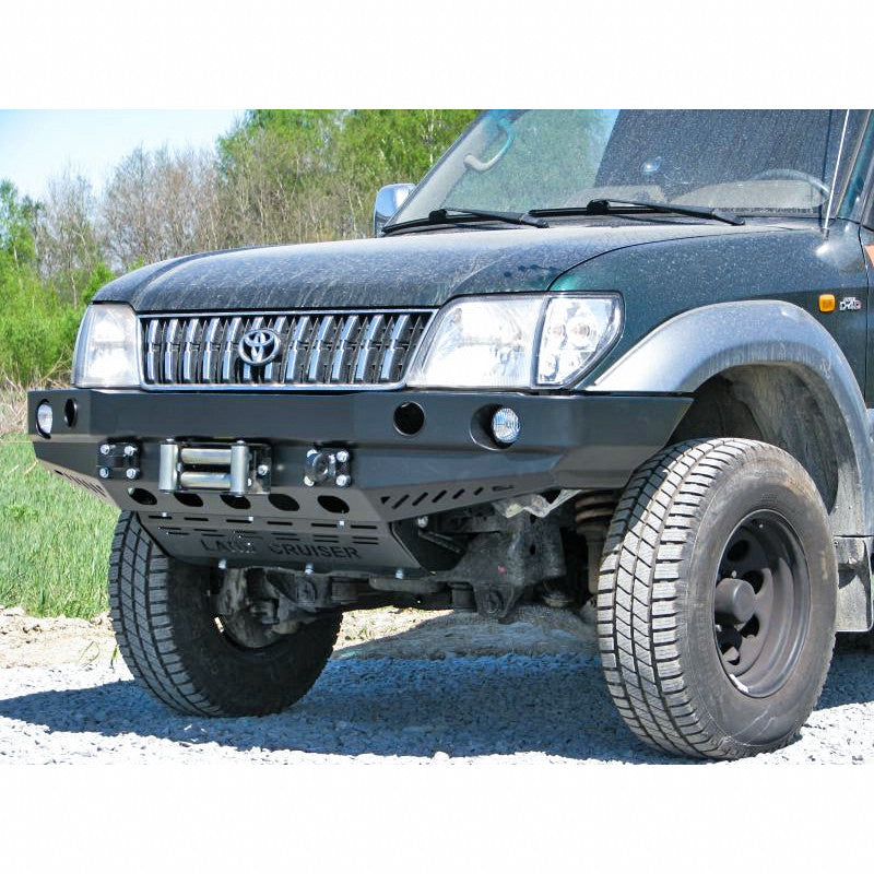 Front bumper Toyota LCJ90/95 99-02, version with flares