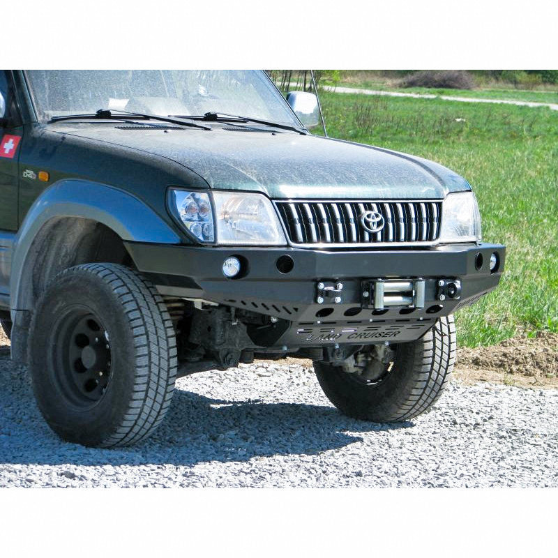 Front bumper Toyota LCJ90/95 99-02, version with flares