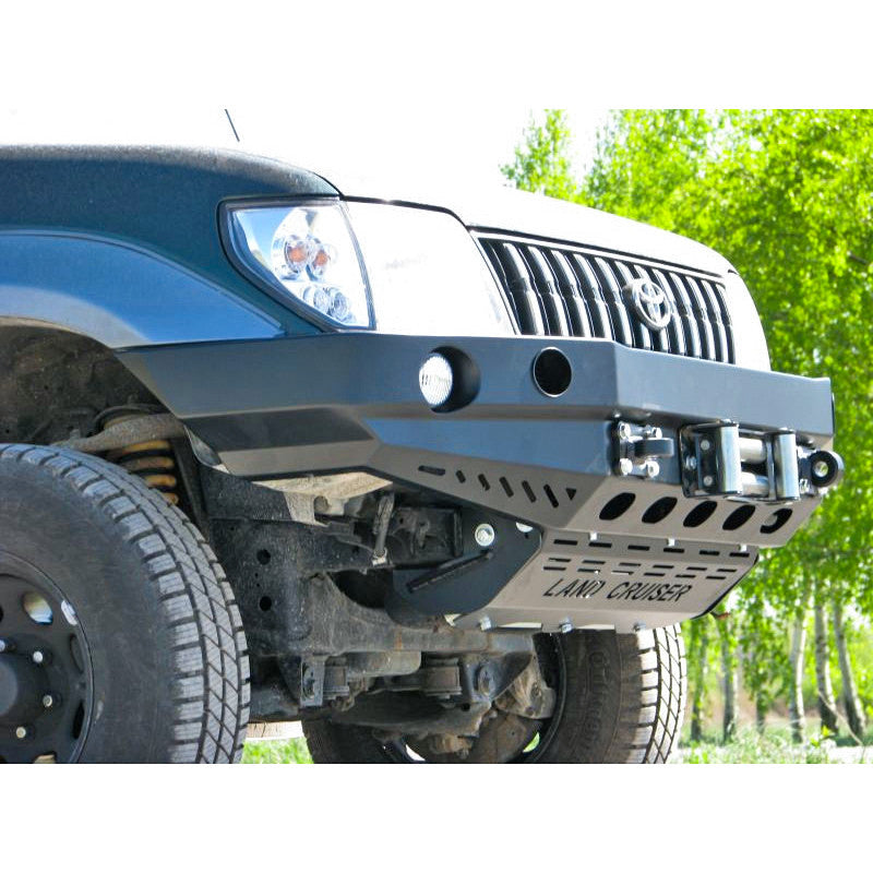 Front bumper Toyota LCJ90/95 99-02, version with flares