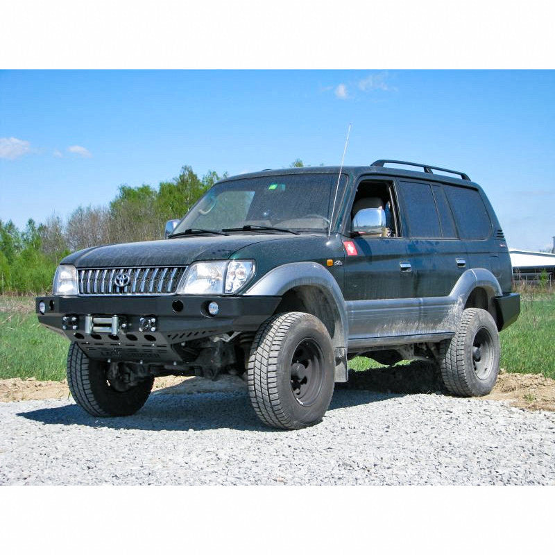 Front bumper Toyota LCJ90/95 99-02, version with flares