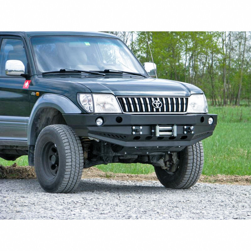 Front bumper Toyota LCJ90/95 99-02, version with flares