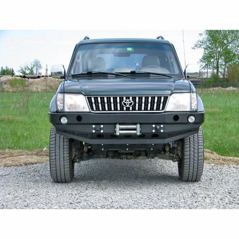 Front bumper Toyota LCJ90/95 99-02, version with flares