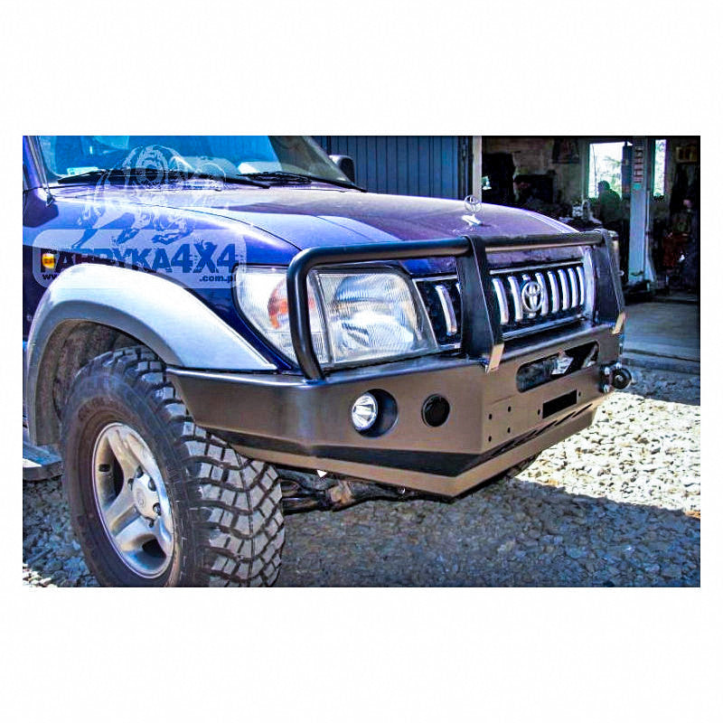 Bull bar for bumper Toyota LCJ90 / LCJ95 96-99, version with flares