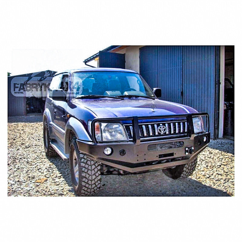 Bull bar for bumper Toyota LCJ90 / LCJ95 96-99, version with flares