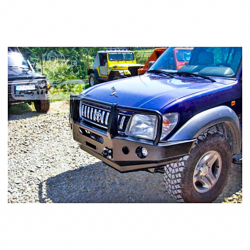 Bull bar for bumper Toyota LCJ90 / LCJ95 96-99, version with flares