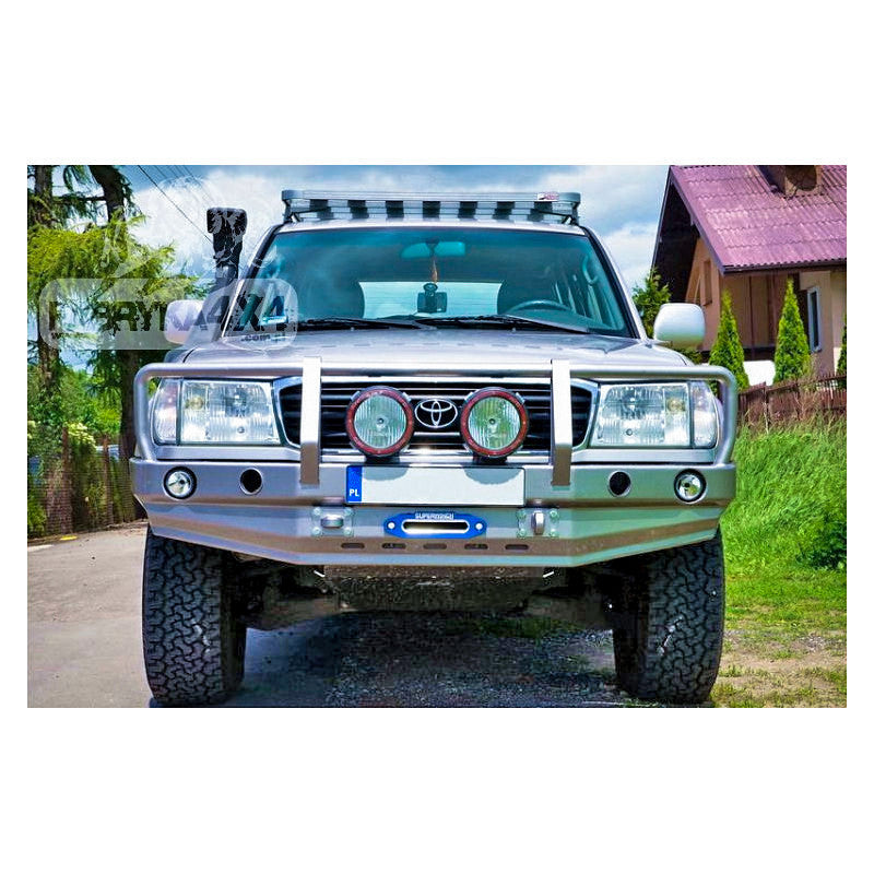 Bull bar for bumper Toyota LCJ100 98-04