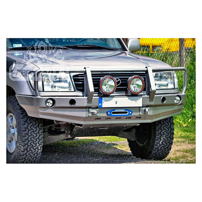 Bull bar for bumper Toyota LCJ100 98-04