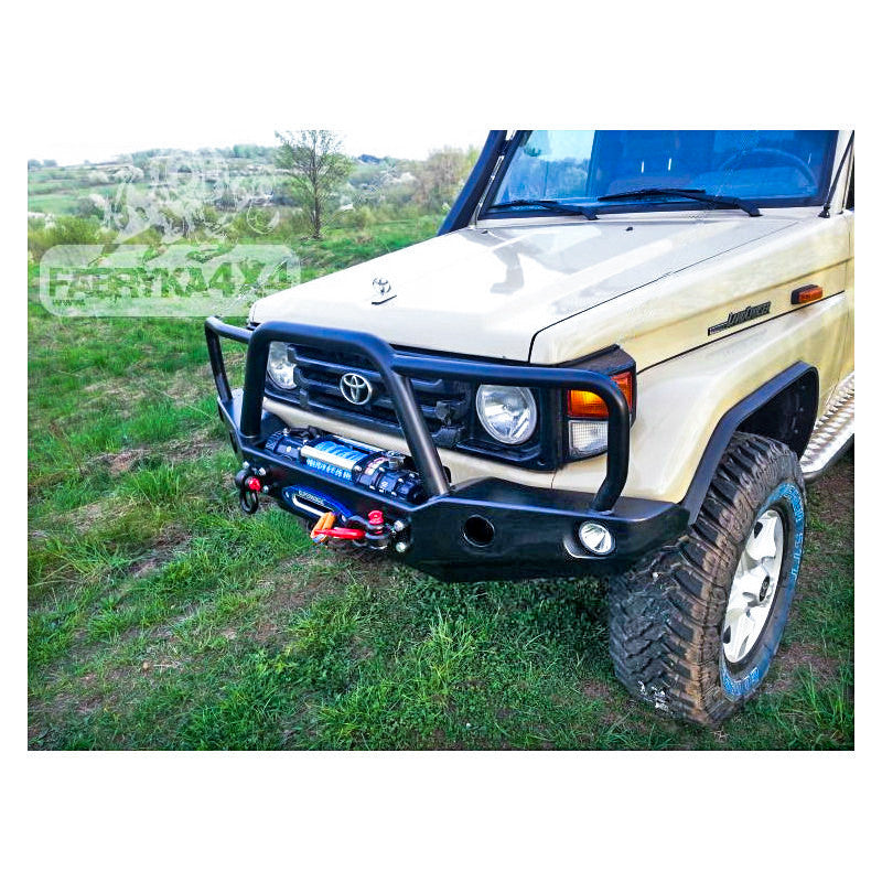 Bull bar for bumper Toyota HZJ71 99-07