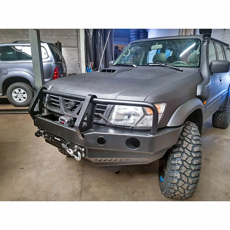 Bull bar for bumper Nissan Patrol Y61