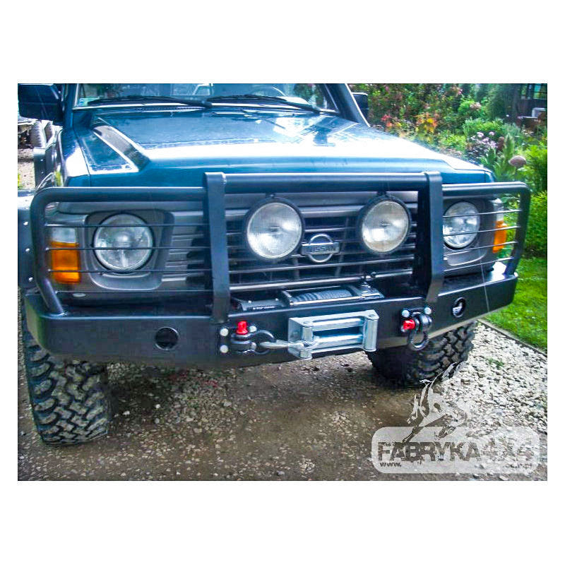 Bull bar for bumper Nissan Patrol Y60, without lights
