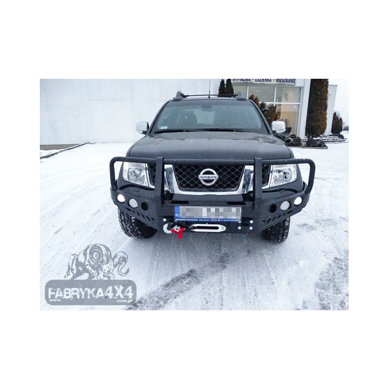 Bull bar for bumper Nissan Navara D40 10-14