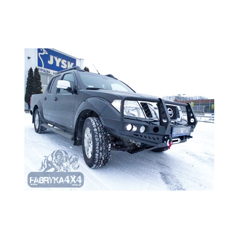 Bull bar for bumper Nissan Navara D40 10-14