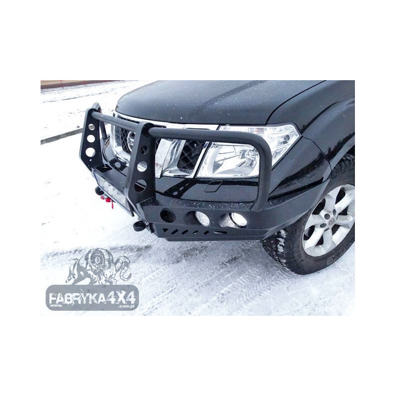 Bull bar for bumper Nissan Navara D40 10-14