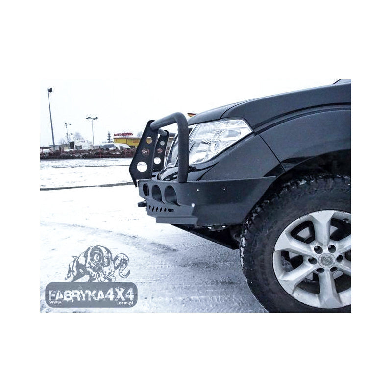 Bull bar for bumper Nissan Navara D40 10-14