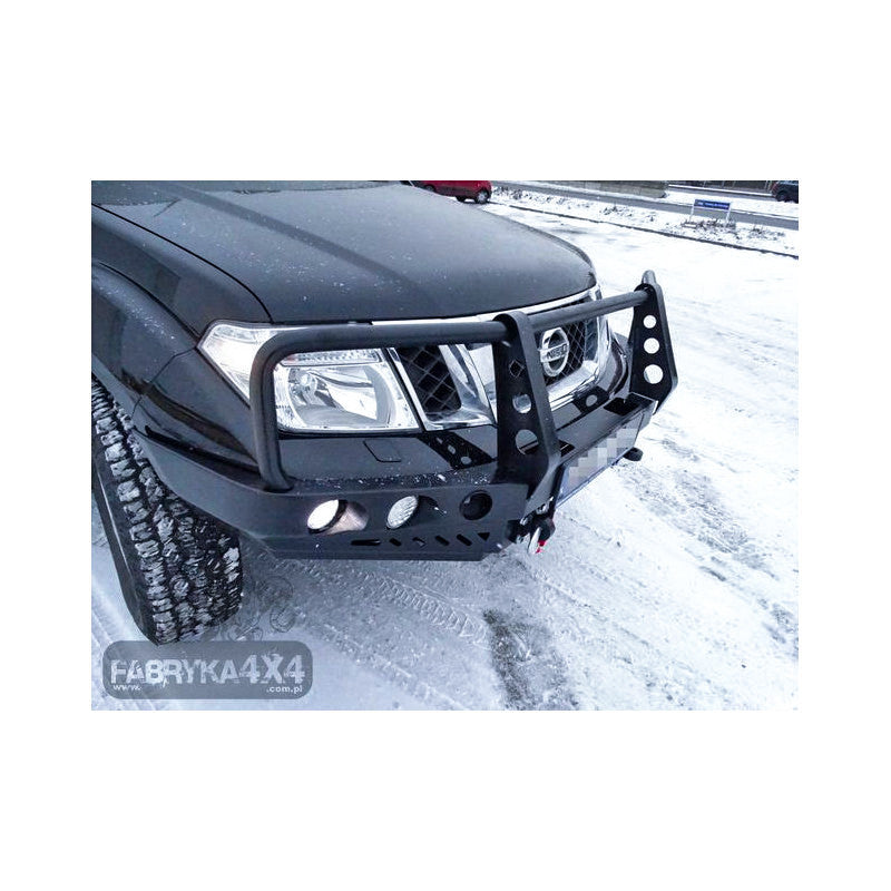 Bull bar for bumper Nissan Navara D40 10-14