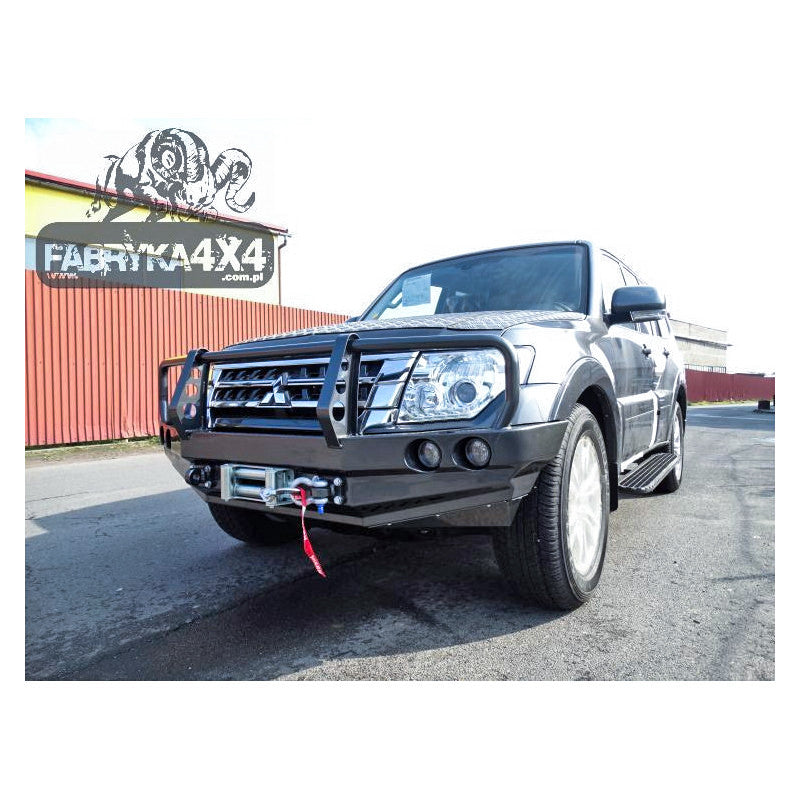 Bull bar for bumper Mitsubishi Pajero IV 2015