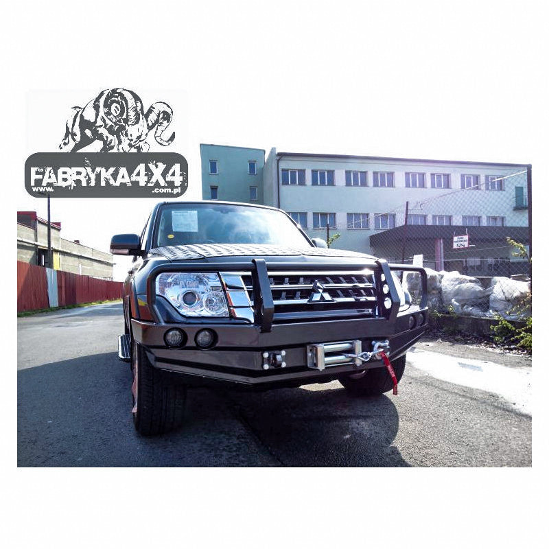 Bull bar for bumper Mitsubishi Pajero IV 2015