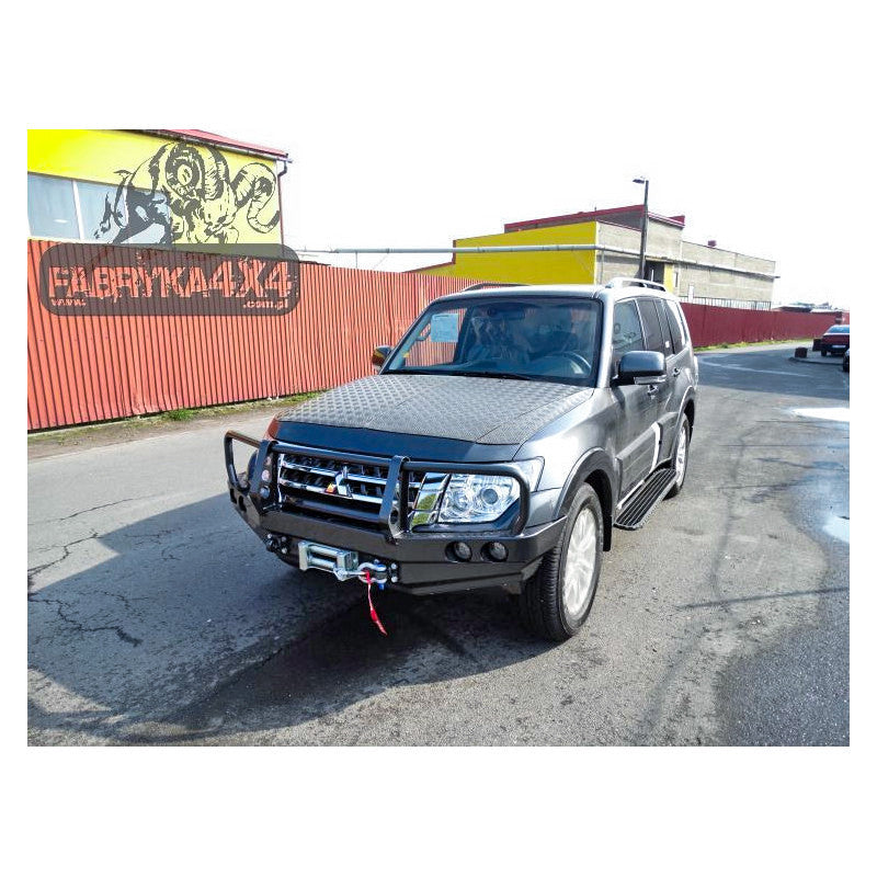 Bull bar for bumper Mitsubishi Pajero IV 2015