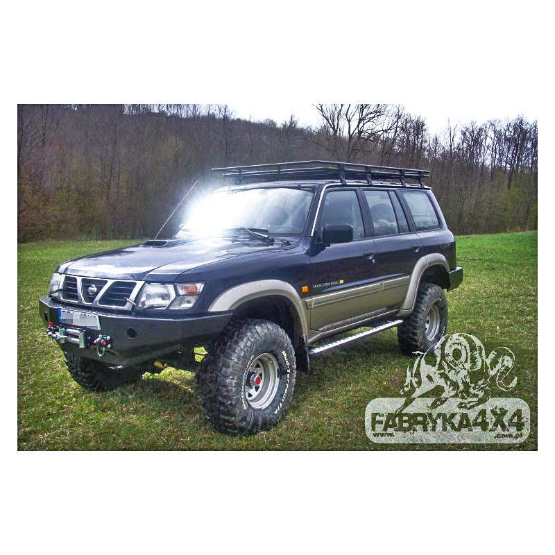Roof rack with mesh for long version Nissan Y61 / GU4