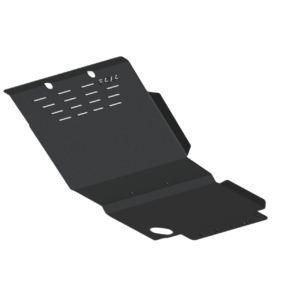 Aluminium engine skid plate for F4X4 bumper, double cab Nissan Navara D40 10-14
