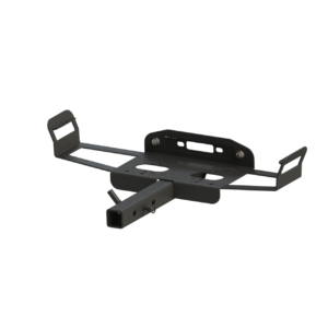 Universal winch mounting plate for 2-inch tow hitch