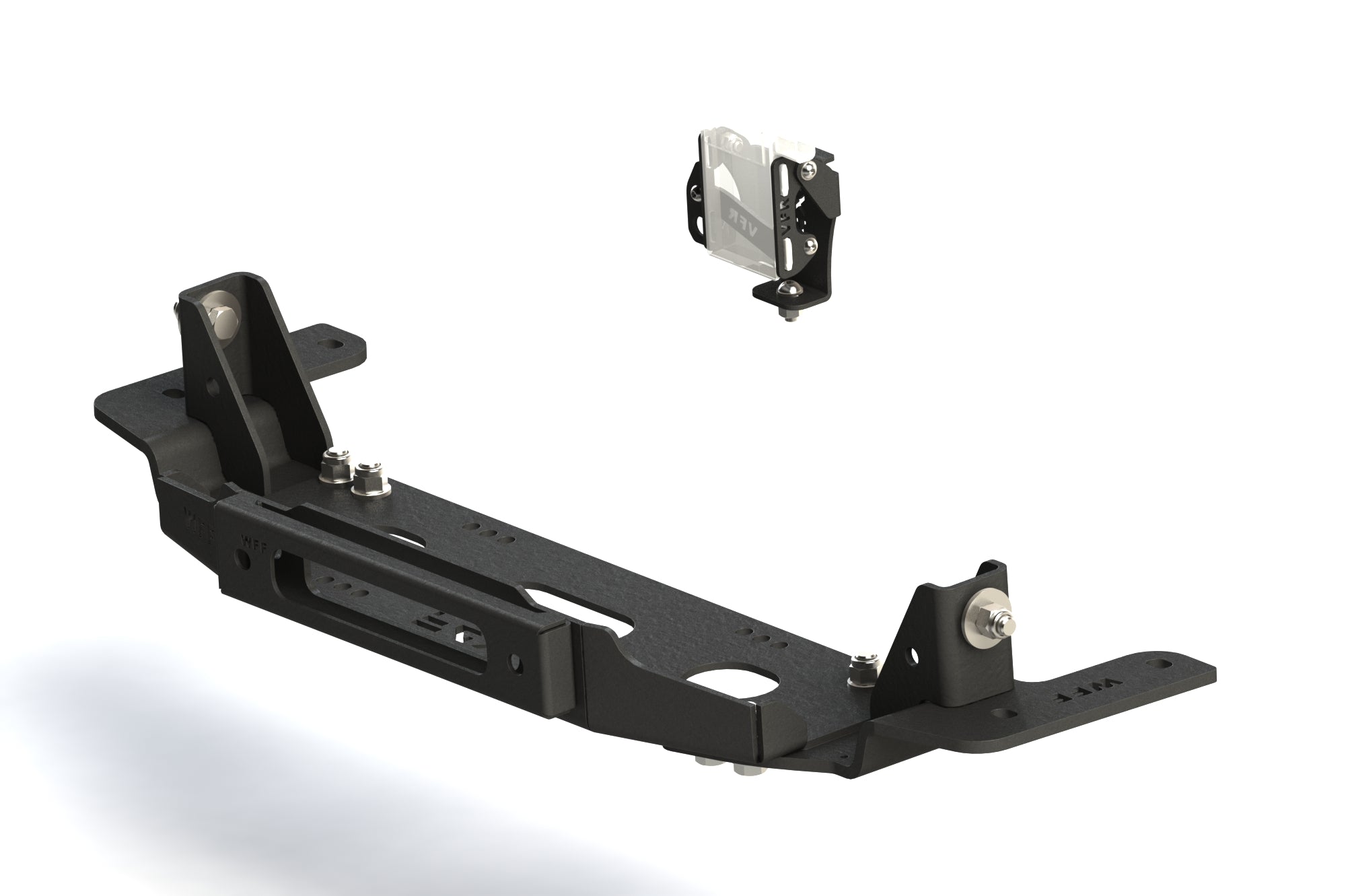 Winch mounting plate kit with ACC radar relocation Ford Ranger Raptor 2023+ 3.0B automatic
