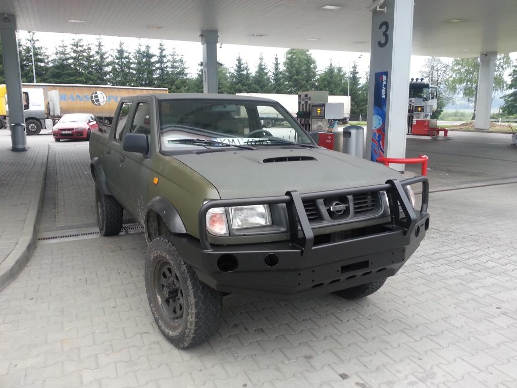Bull bar for bumper Nissan Navara D22 97-00