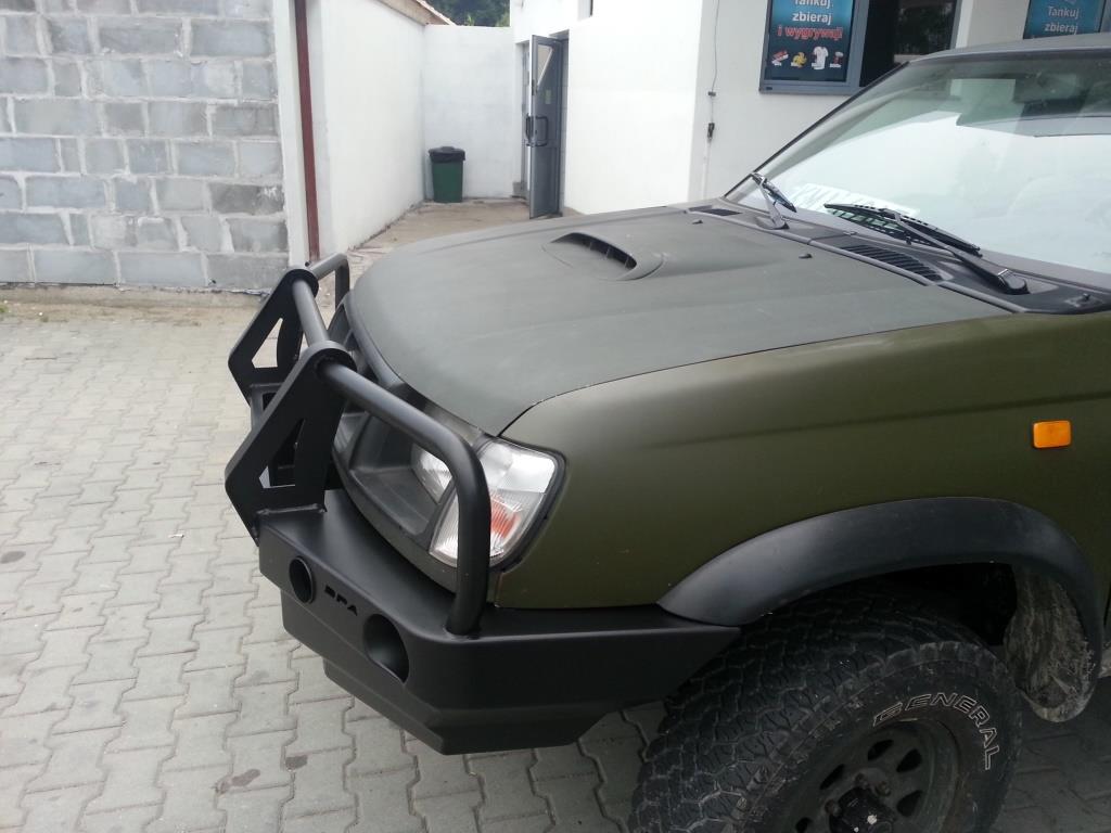 Bull bar for bumper Nissan Navara D22 97-00