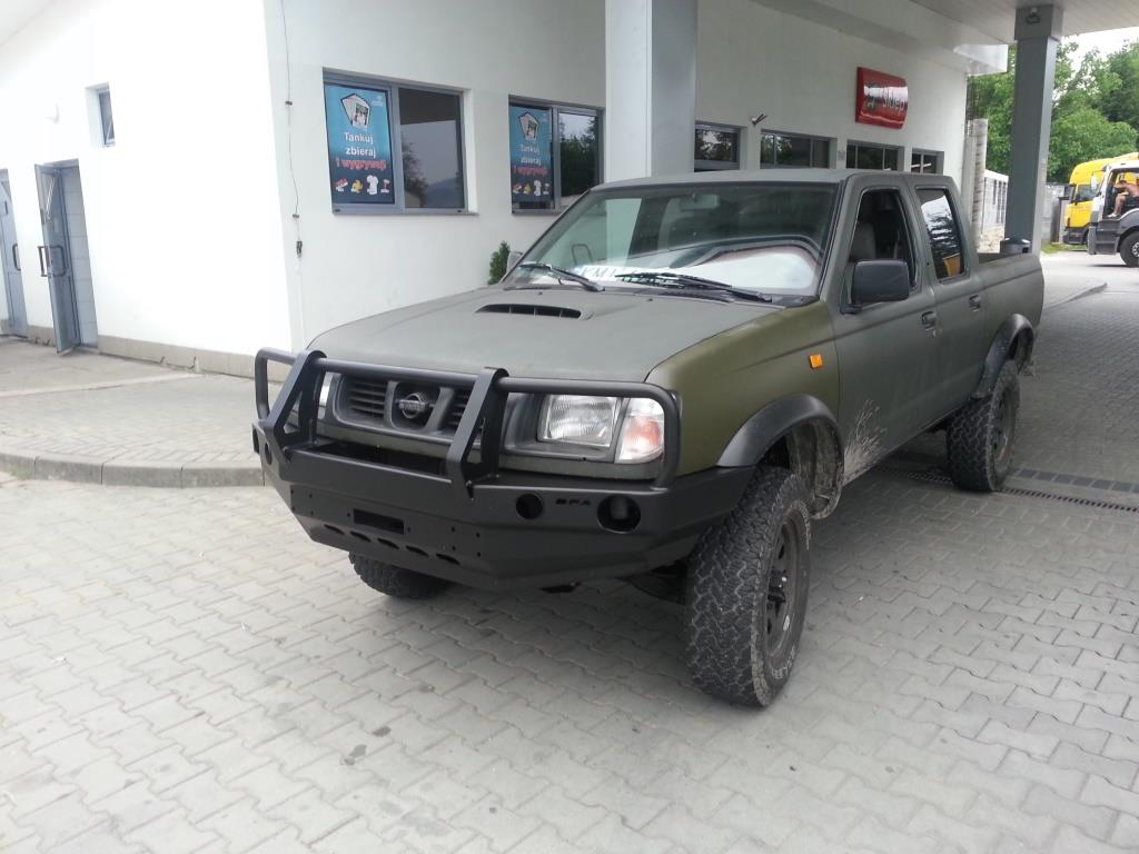 Bull bar for bumper Nissan Navara D22 97-00