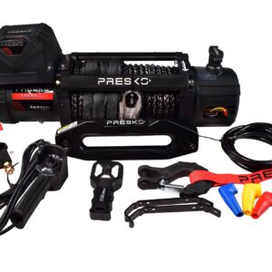 Presko RAPTOR 13.5 S electric winch 12V 13500 lbs with synthetic rope