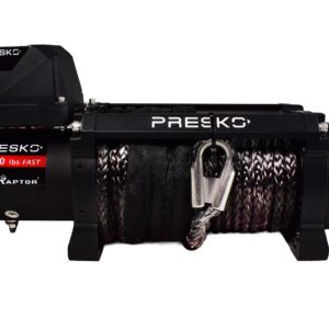 Presko RAPTOR 13.5 S FAST electric winch 12V 13500 lbs with synthetic rope