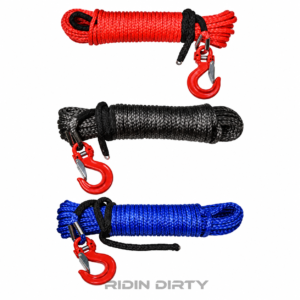 Presko synthetic winch rope 10 mm x 28 m with hook