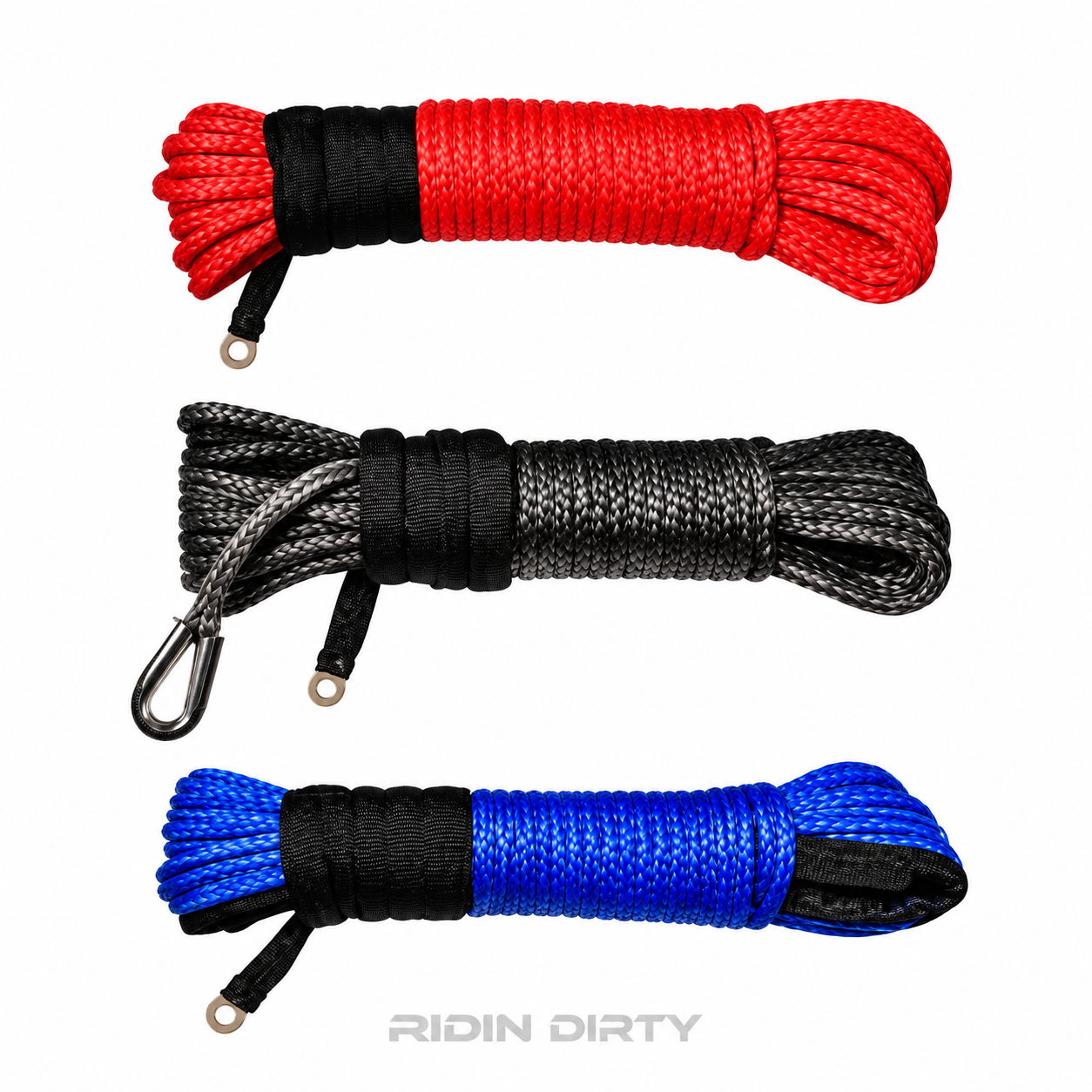 Presko synthetic winch rope 5 mm x 15 m for ATV