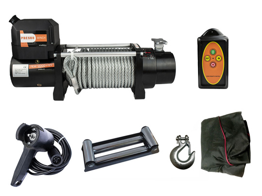 Presko PEW12000 electric winch 12V 12000 lbs with steel cable